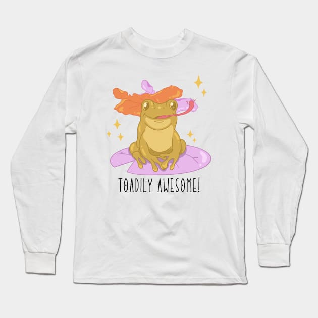 Toadily Awesome Frog! Long Sleeve T-Shirt by Little Designer